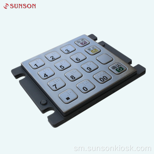 Braille Encryption PIN pad mo Vending Masini